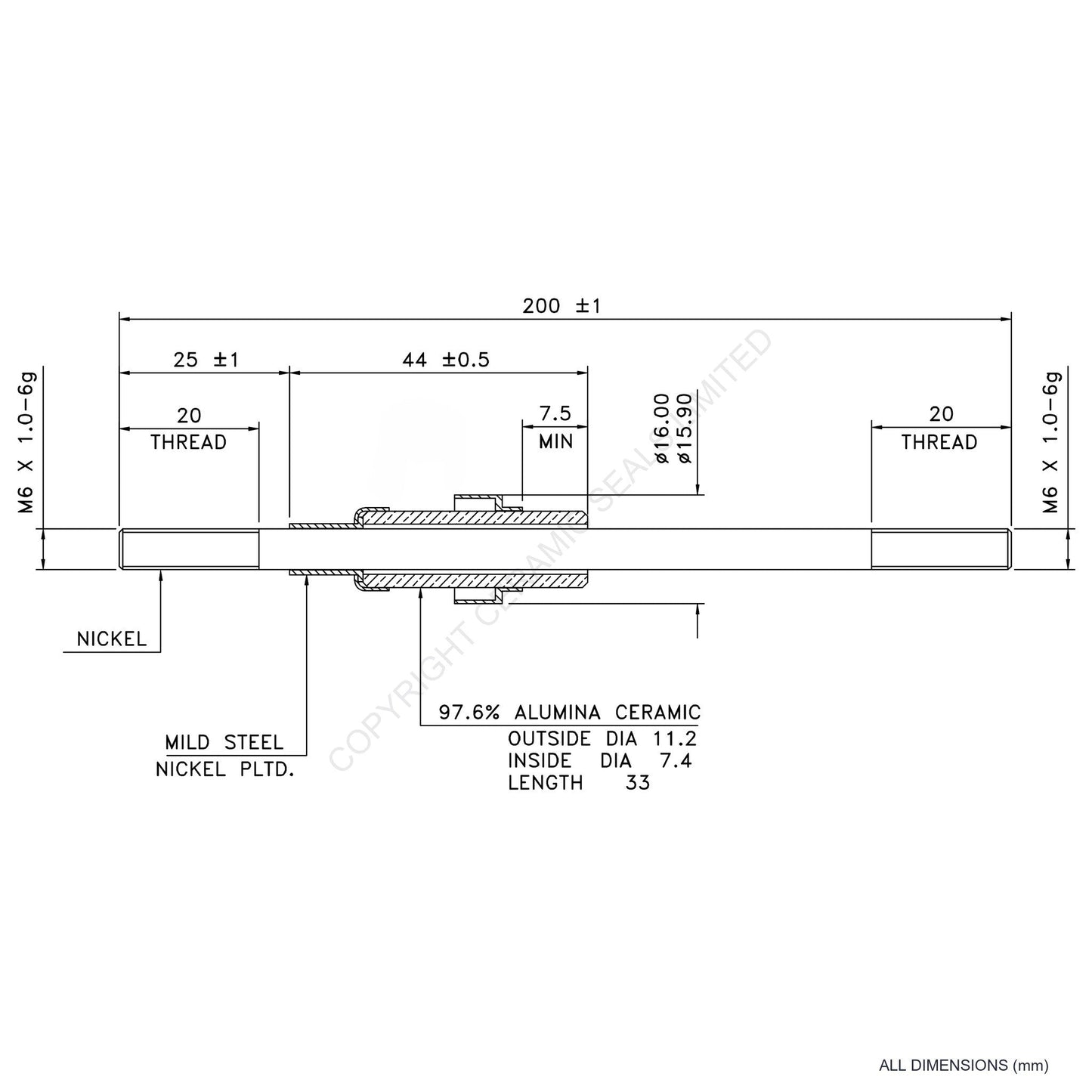 5kV Power Feedthrough