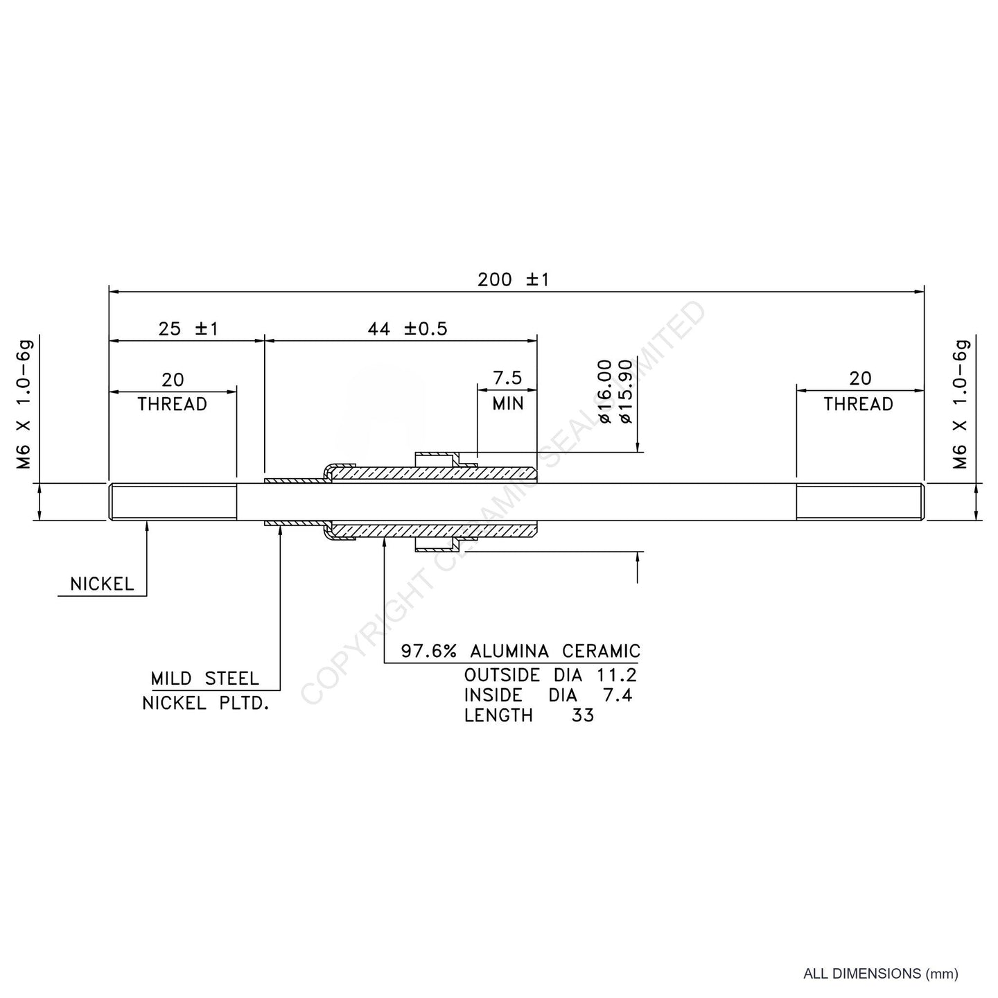 5kV Power Feedthrough