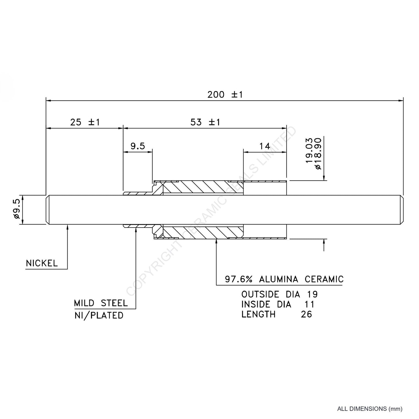 10kV Feedthrough