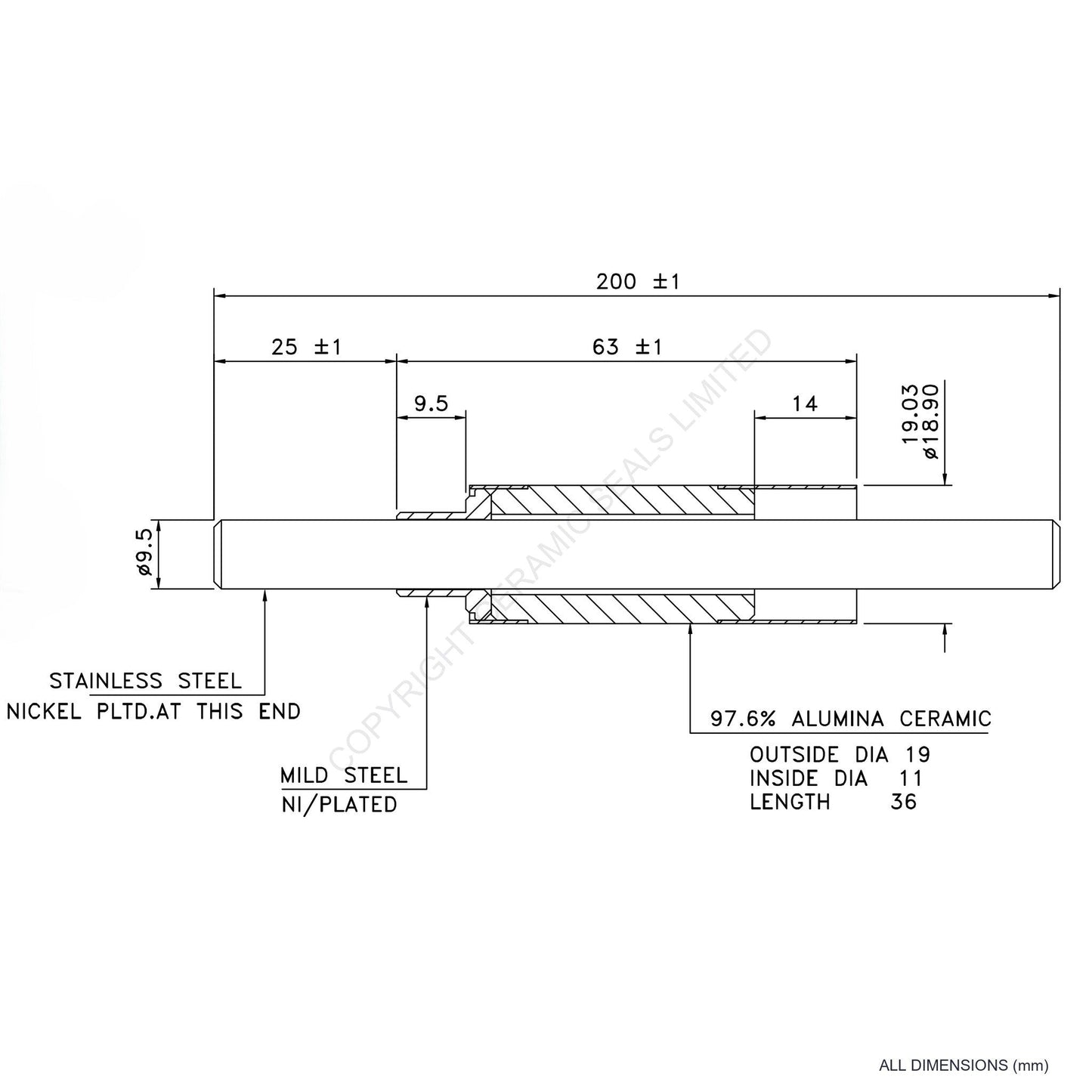 15kV Feedthrough