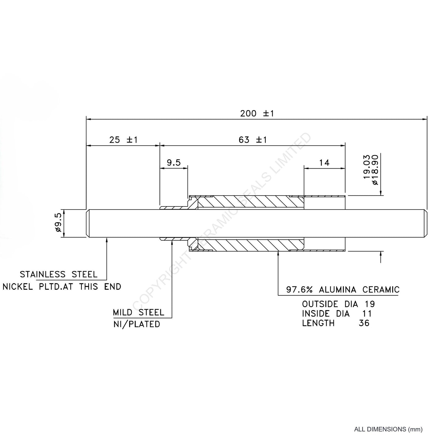 15kV Feedthrough