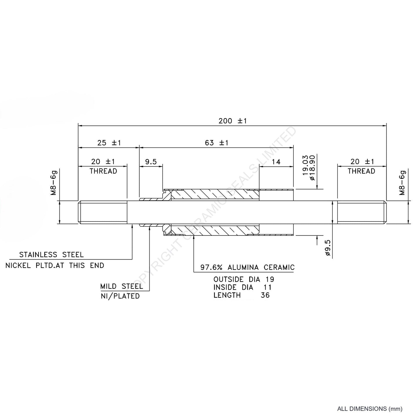 15kV Feedthrough
