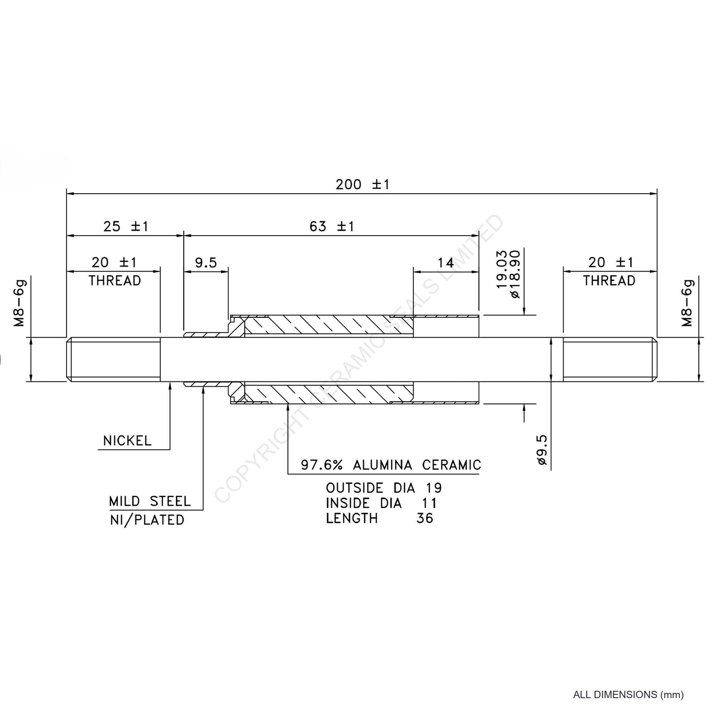 15kV Feedthrough