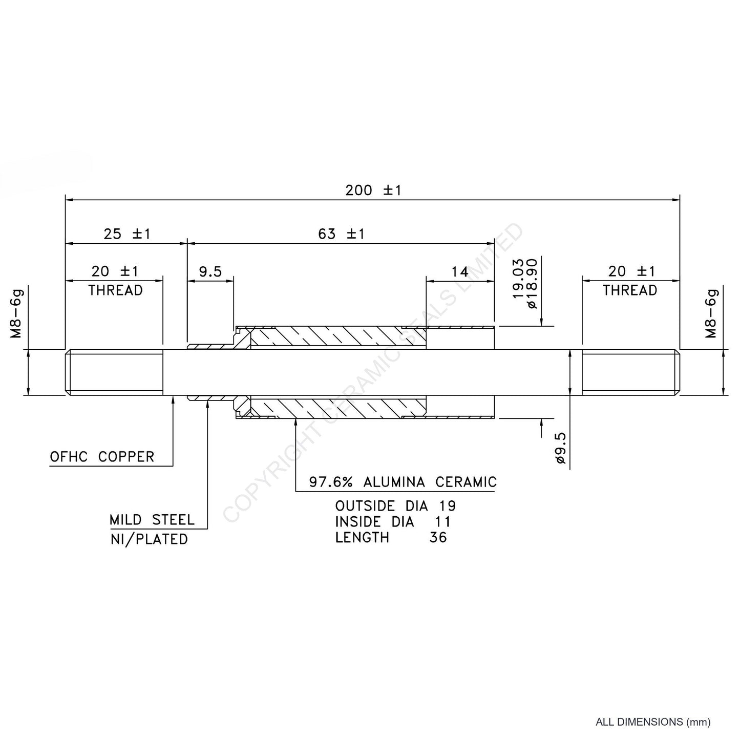 15kV Feedthrough