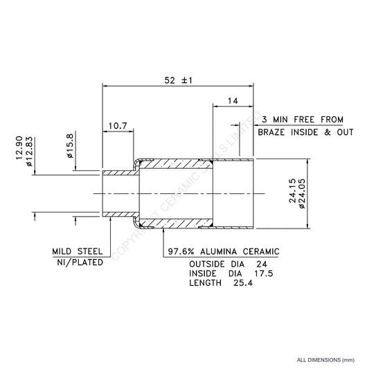10kV Metal Ceramic Seal