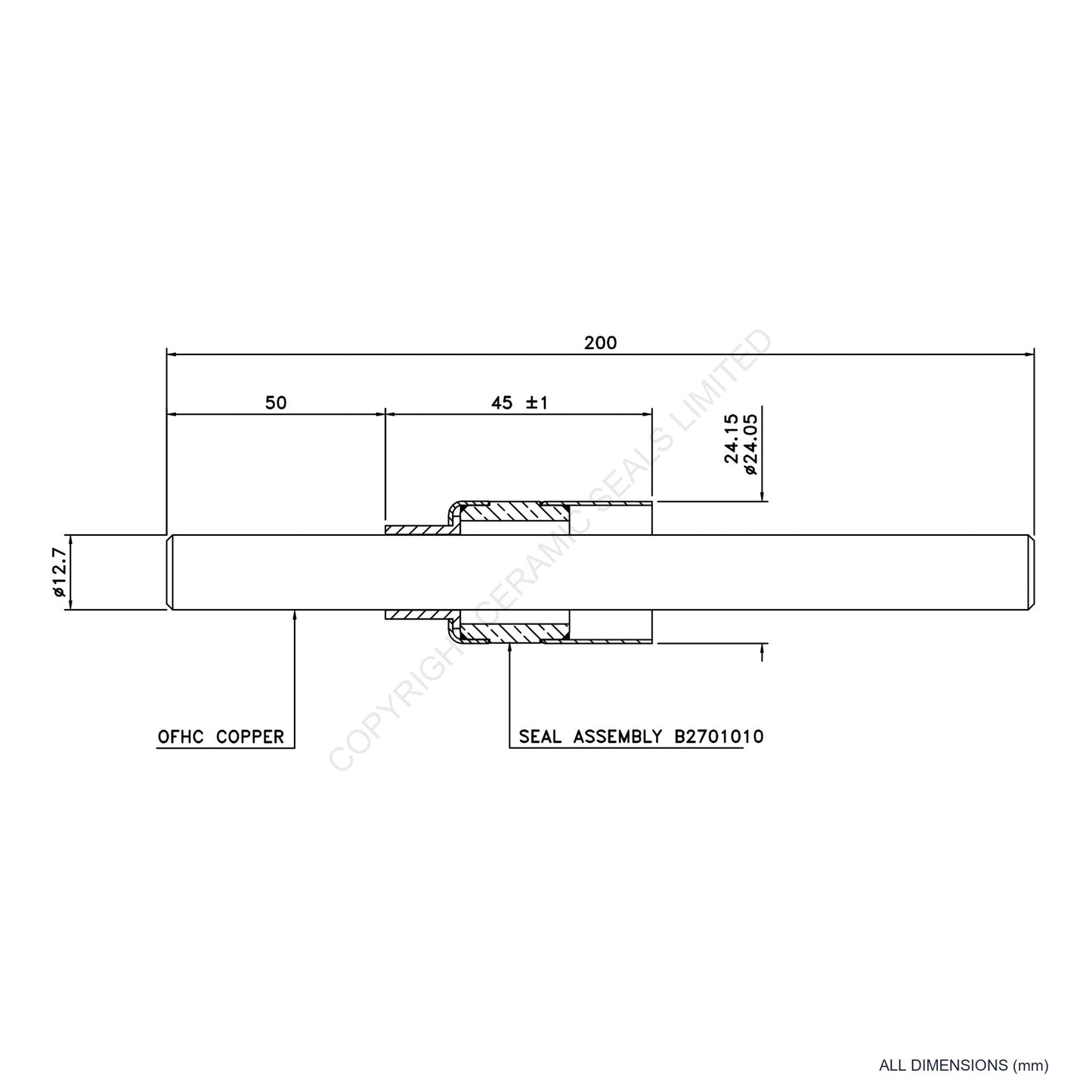 5kV Metal Ceramic Seal