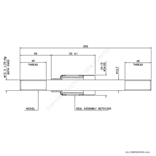 10kV Metal Ceramic Seal
