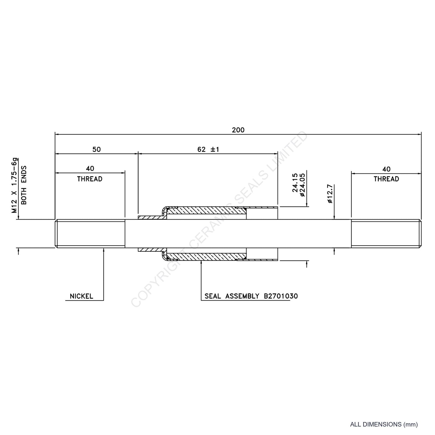 15kV Metal Ceramic Seal