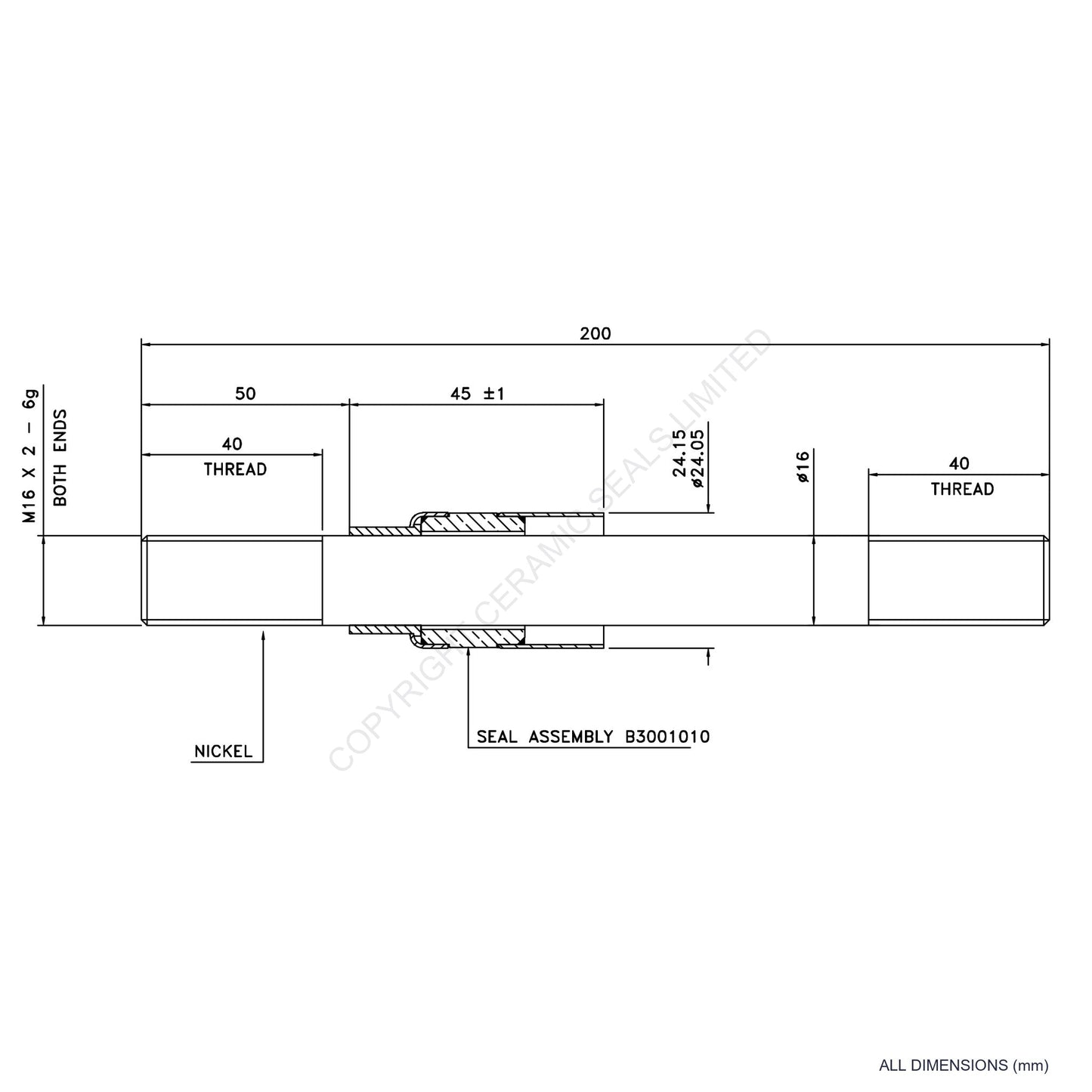 5kV Metal Ceramic Seal