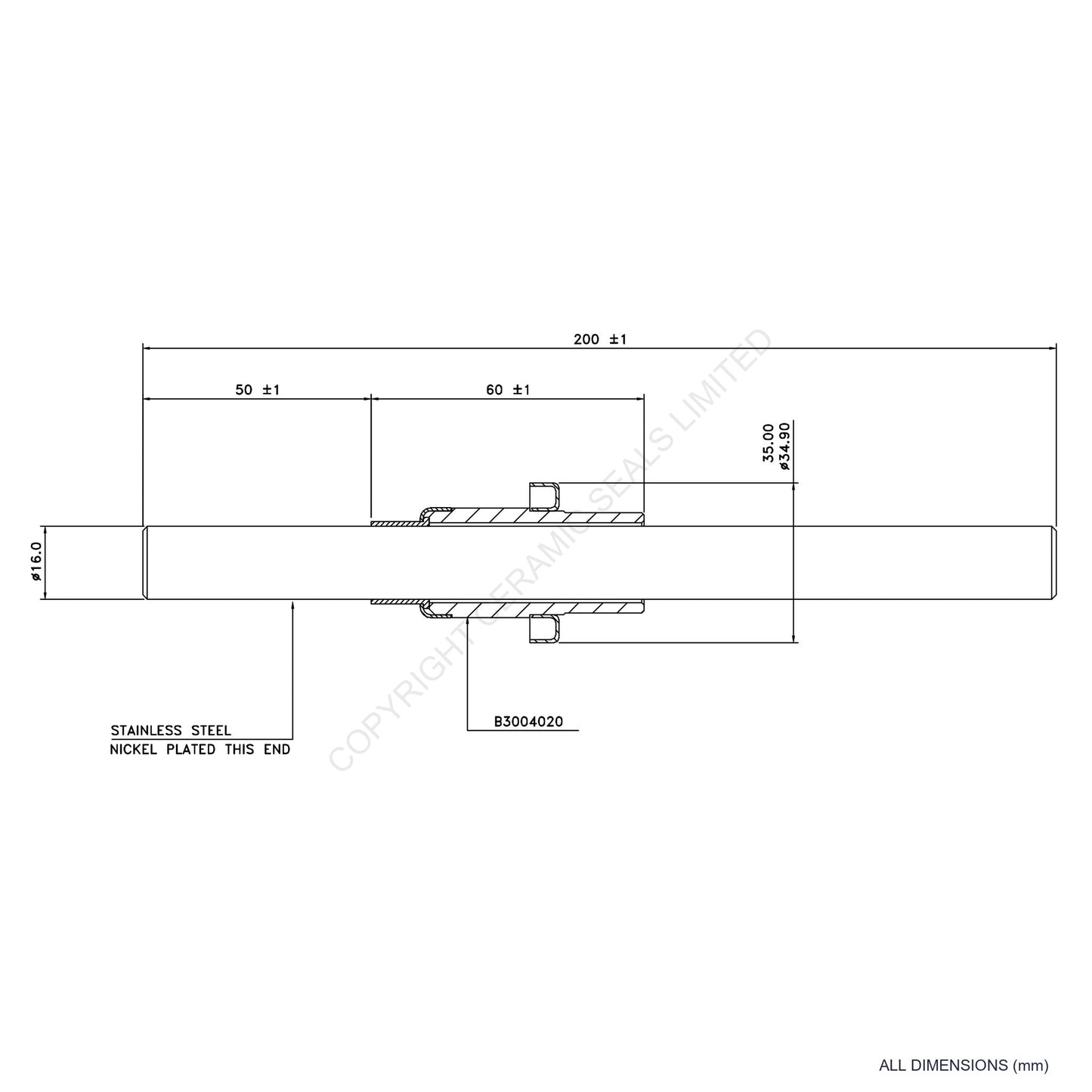 10kV Ceramic Metal Seal
