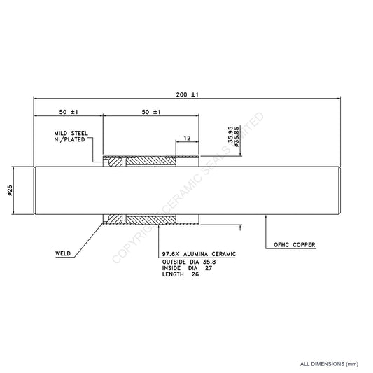 10kV Metal Ceramic Seal