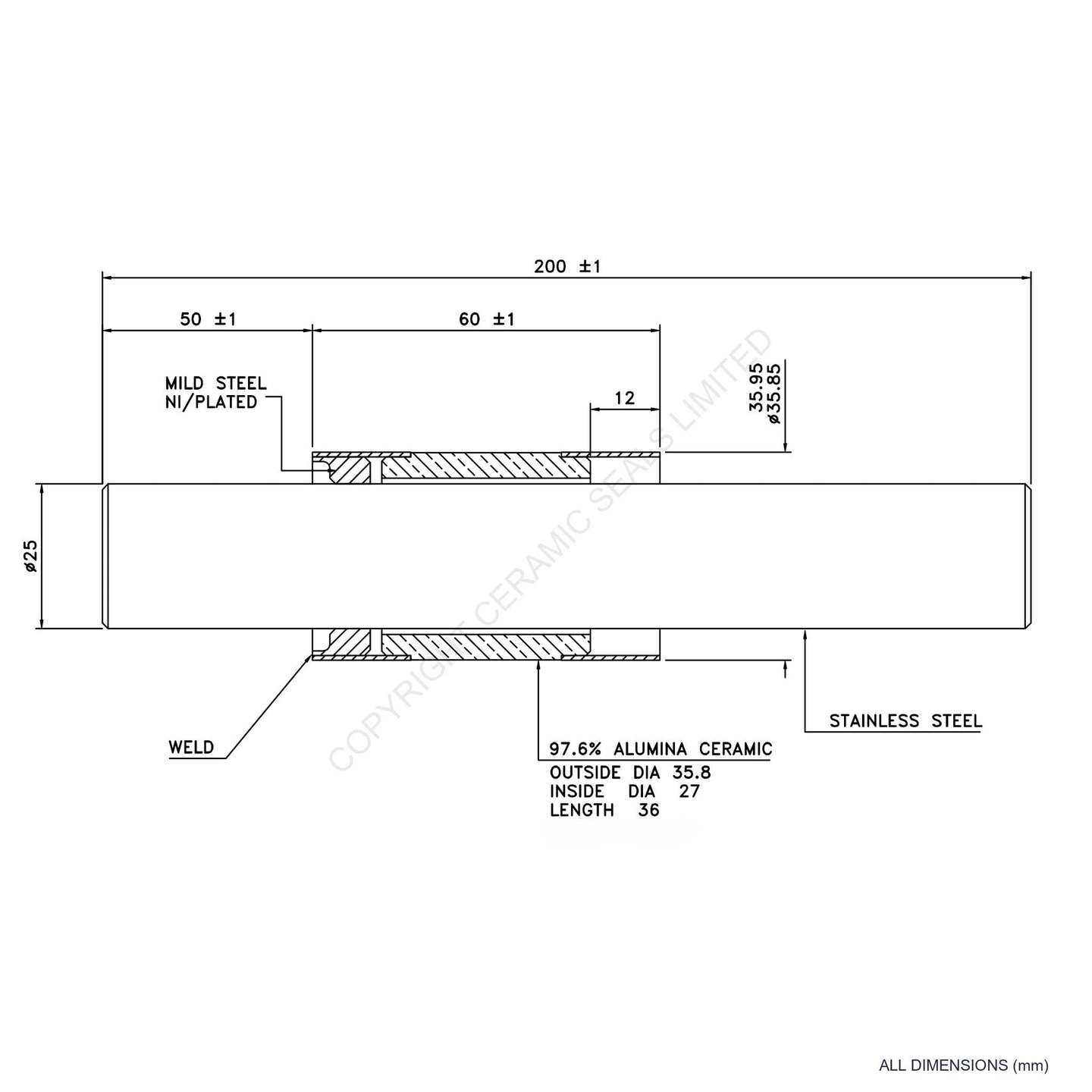 15kV Metal Ceramic Seal