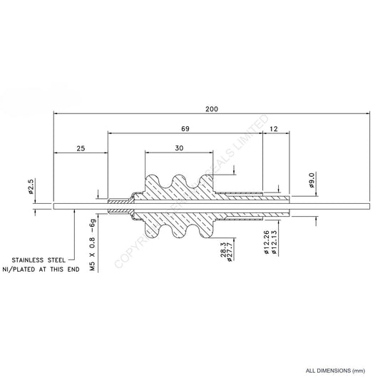 30kV Feedthrough Assembly