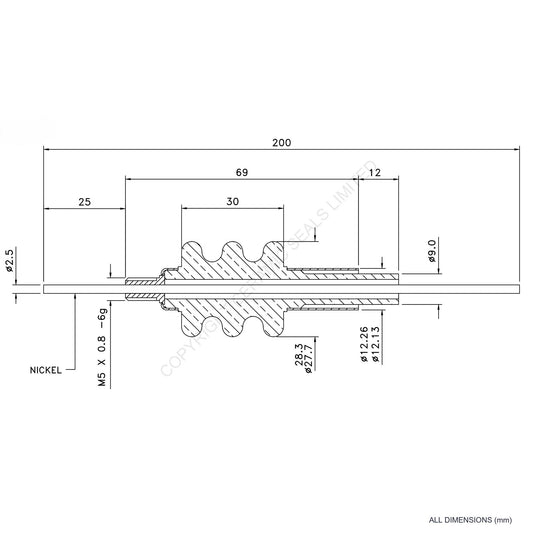 30kV Feedthrough Assembly