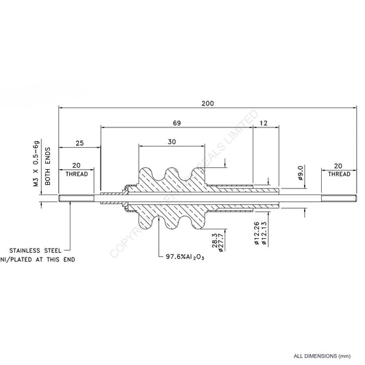 30kV Feedthrough Assembly