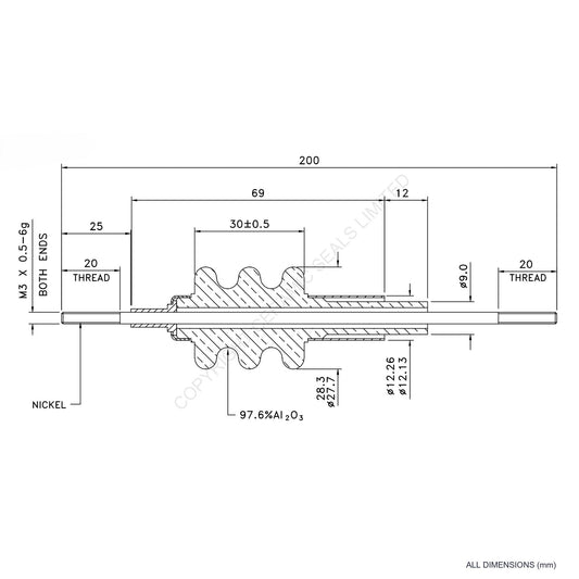 30kV Feedthrough Assembly