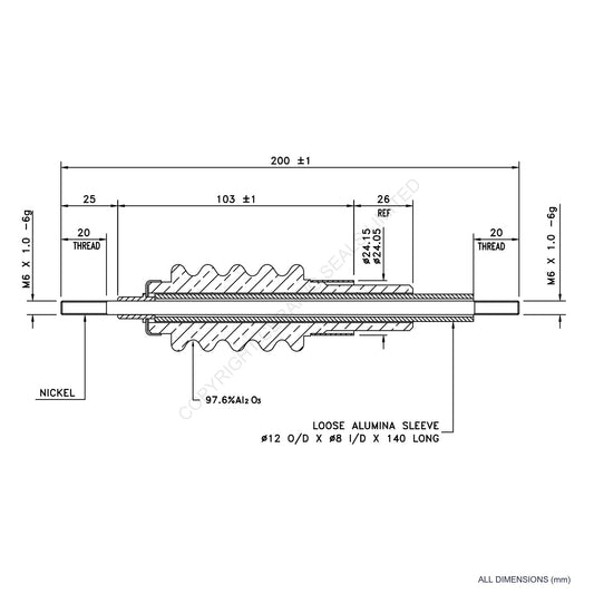 60kV Feedthrough Assembly