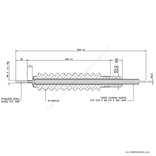 100kV Feedthrough Assembly