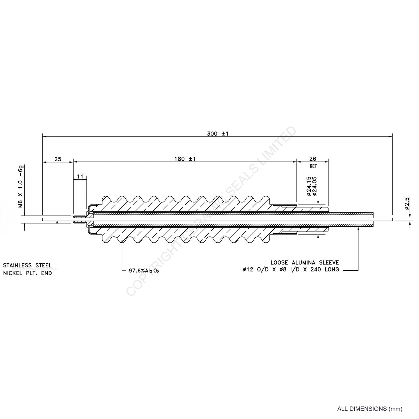 100kV Feedthrough Assembly