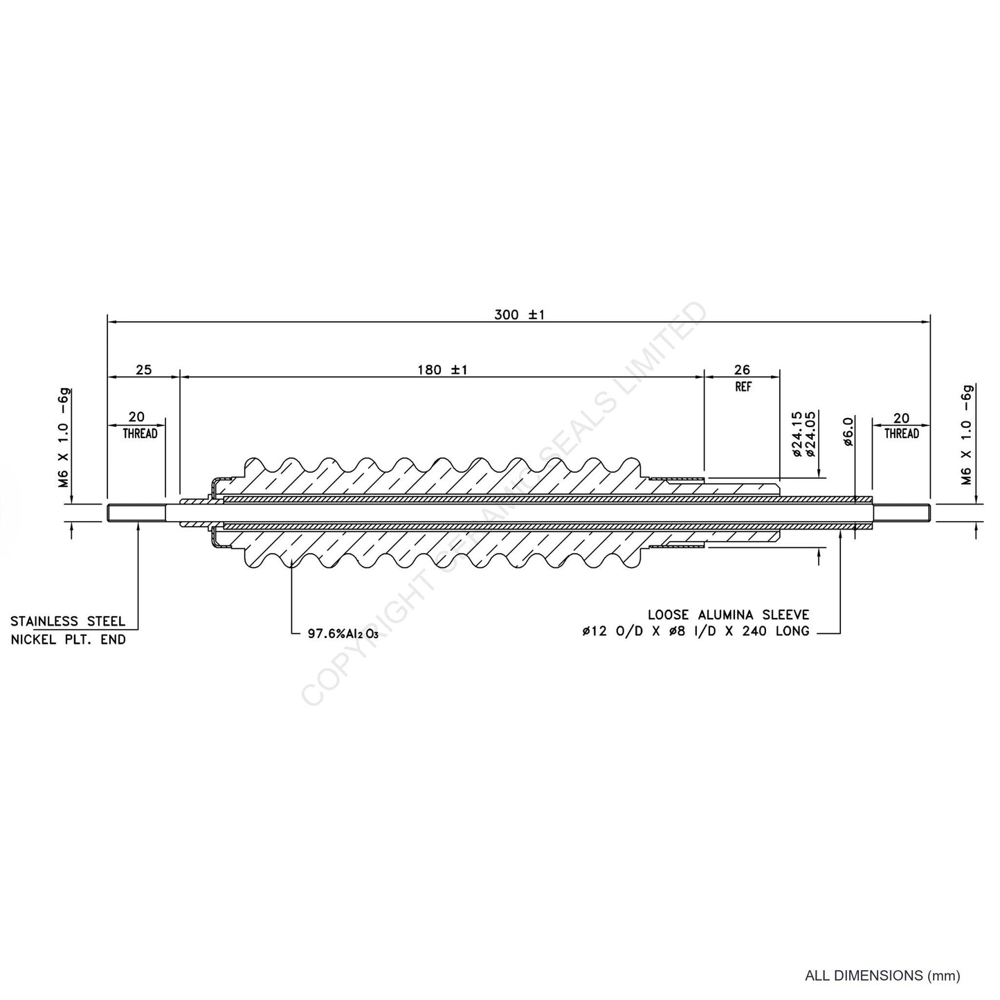 100kV Feedthrough Assembly