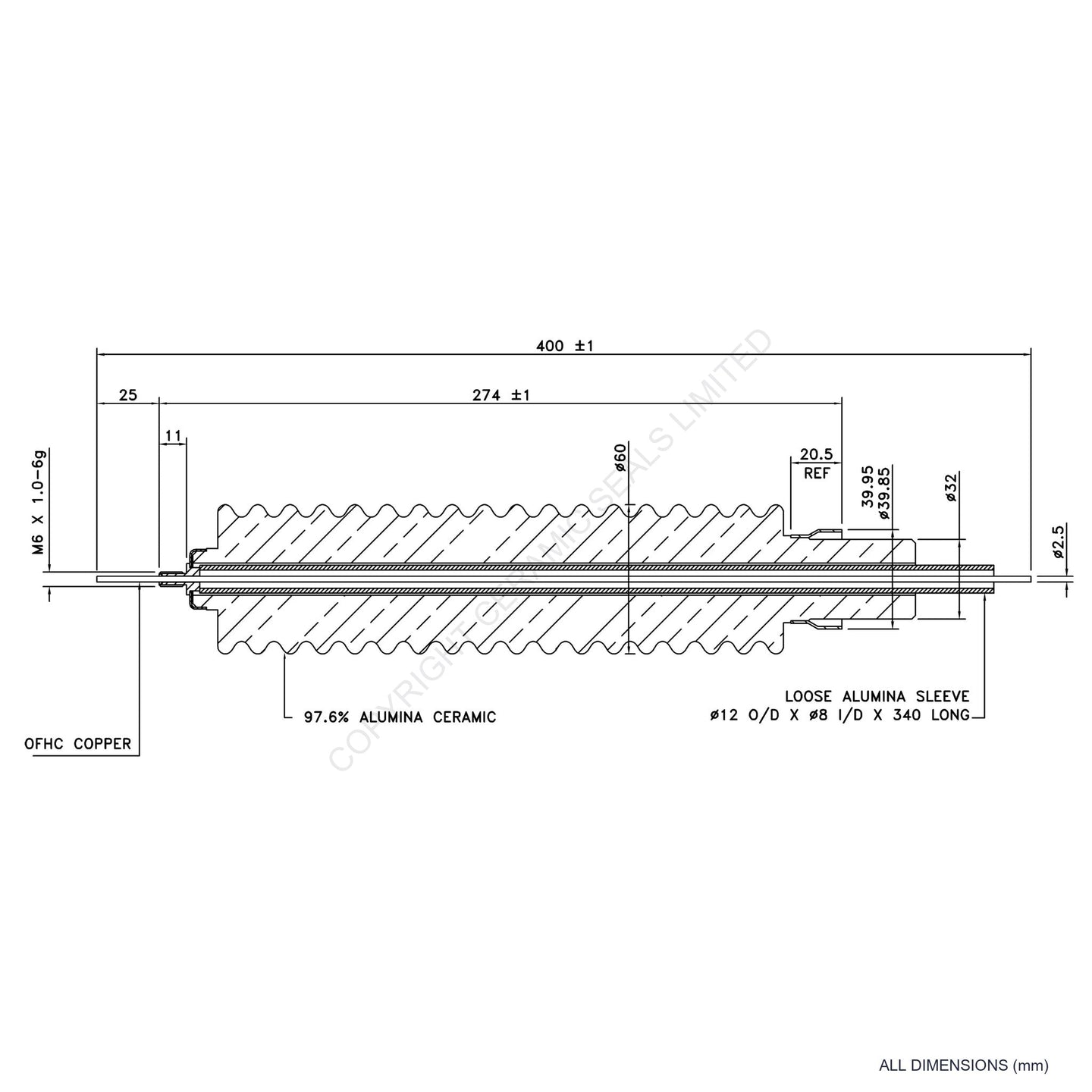 150kV Feedthrough Assembly