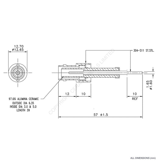 10kV SHV Feedthrough