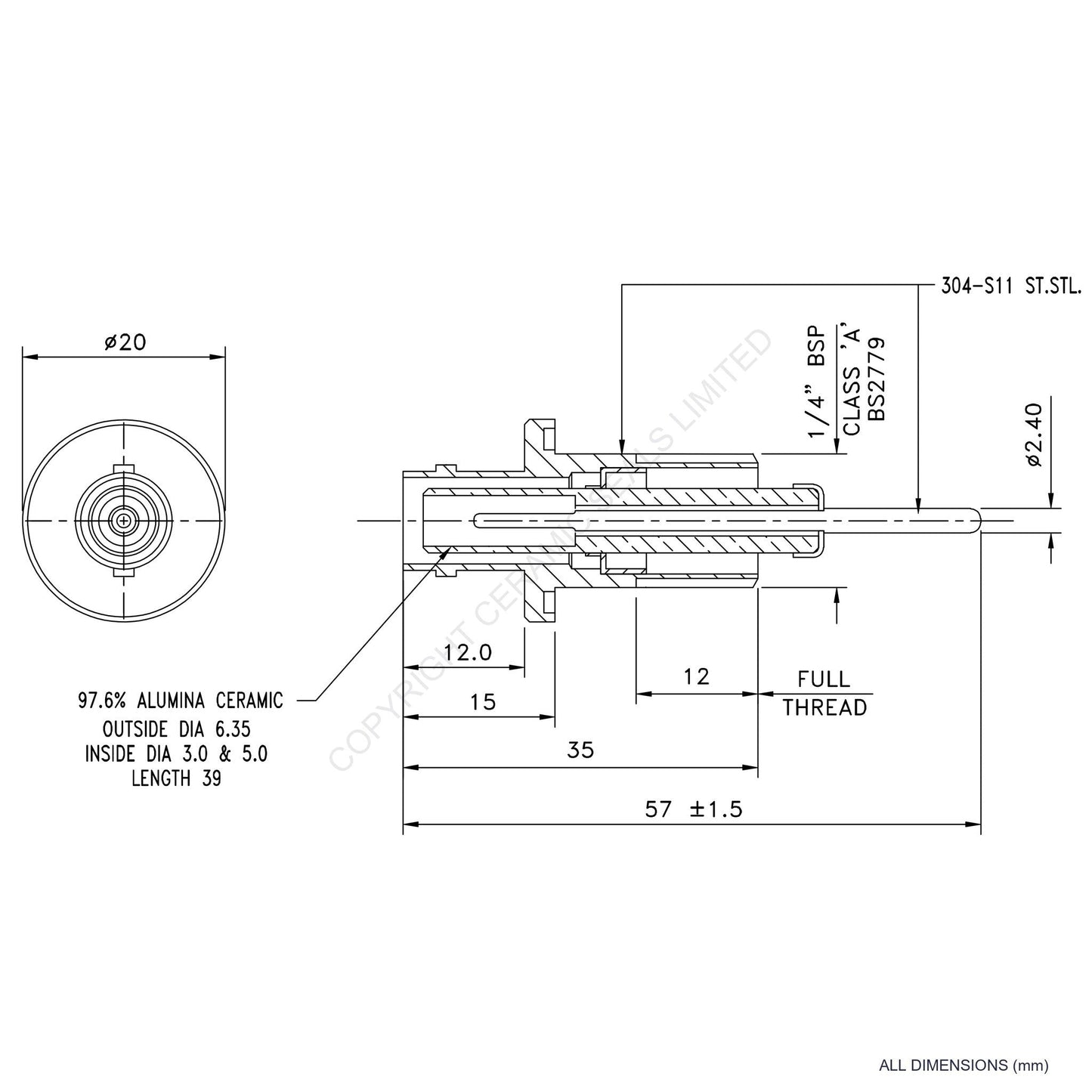 10kV Feedthrough