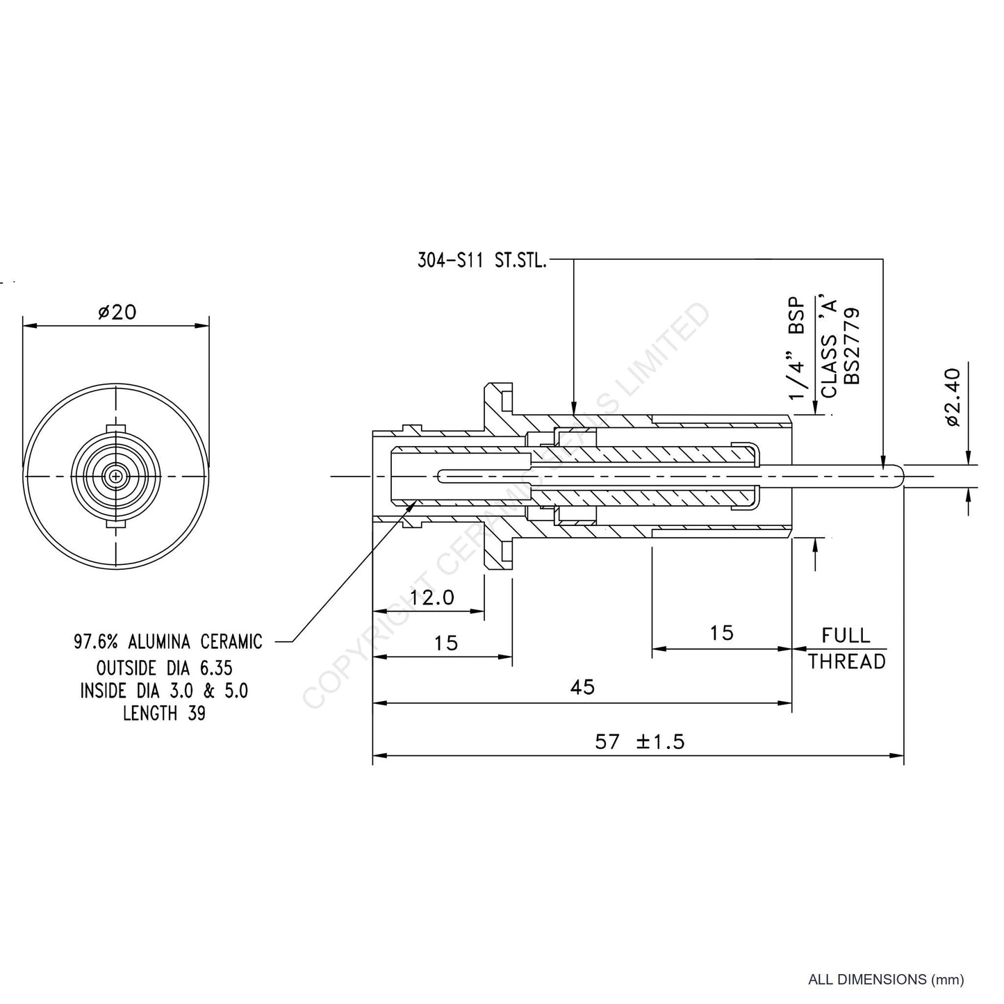 10kV Feedthrough