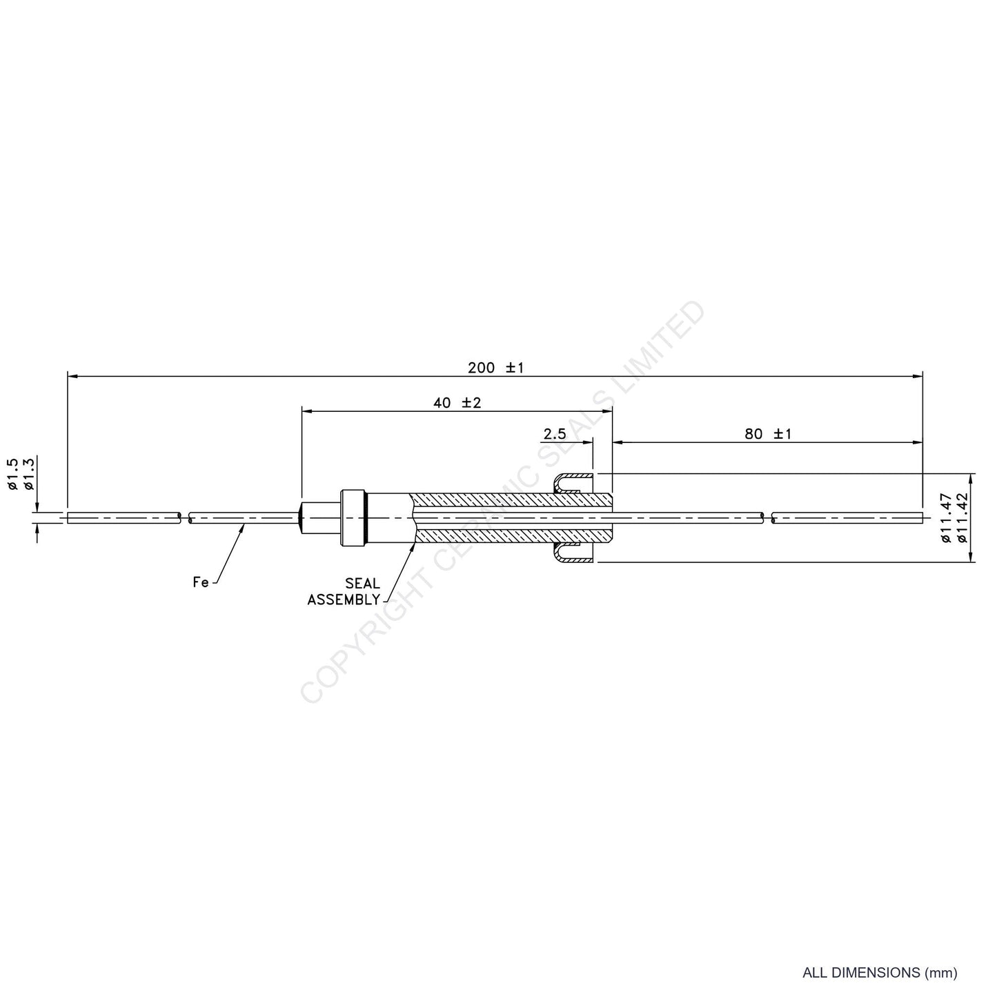 Single Thermocouple (+) Iron