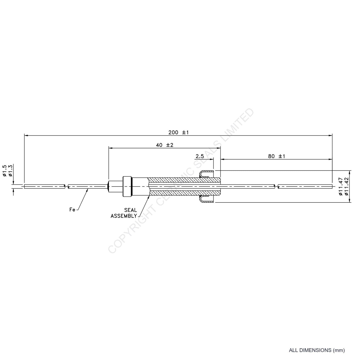 Single Thermocouple (+) Iron