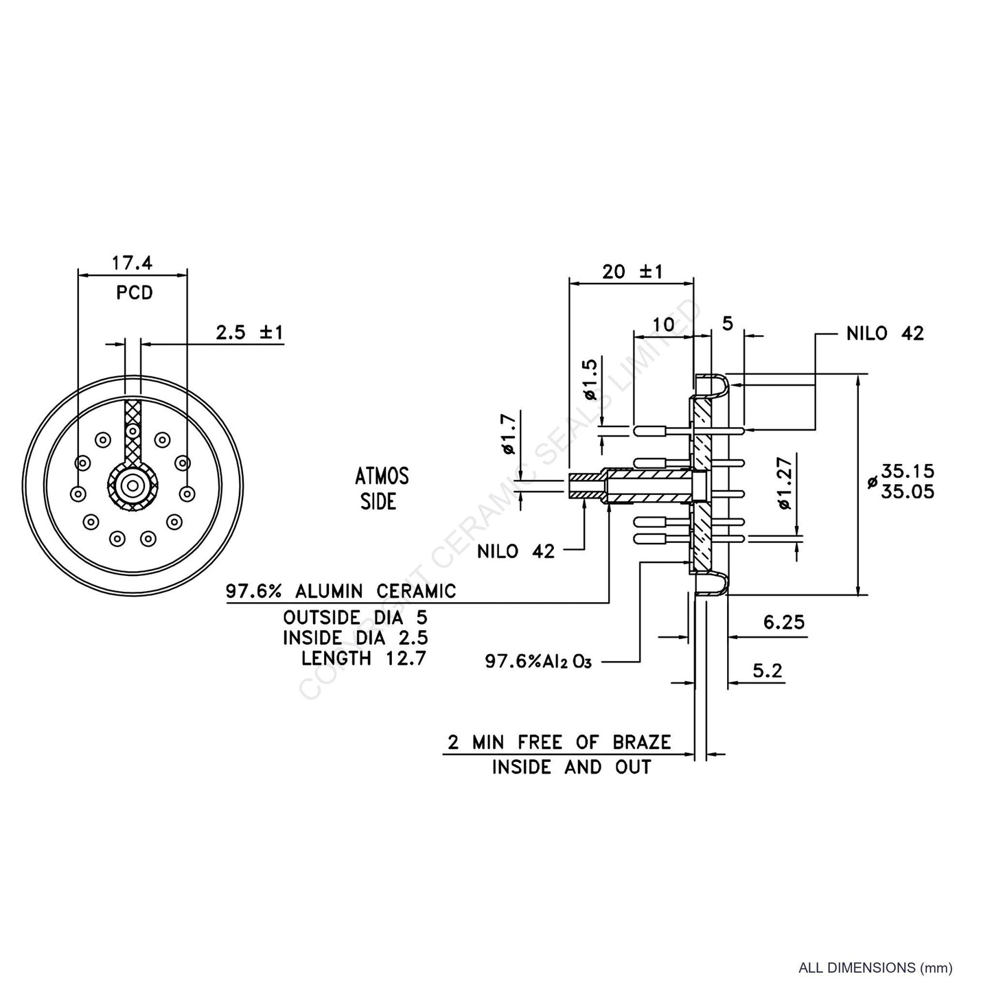 11 Pin Feedthrough