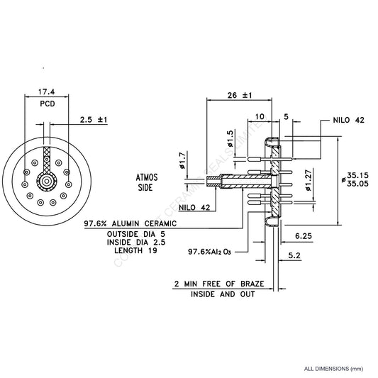 11 Pin Feedthrough