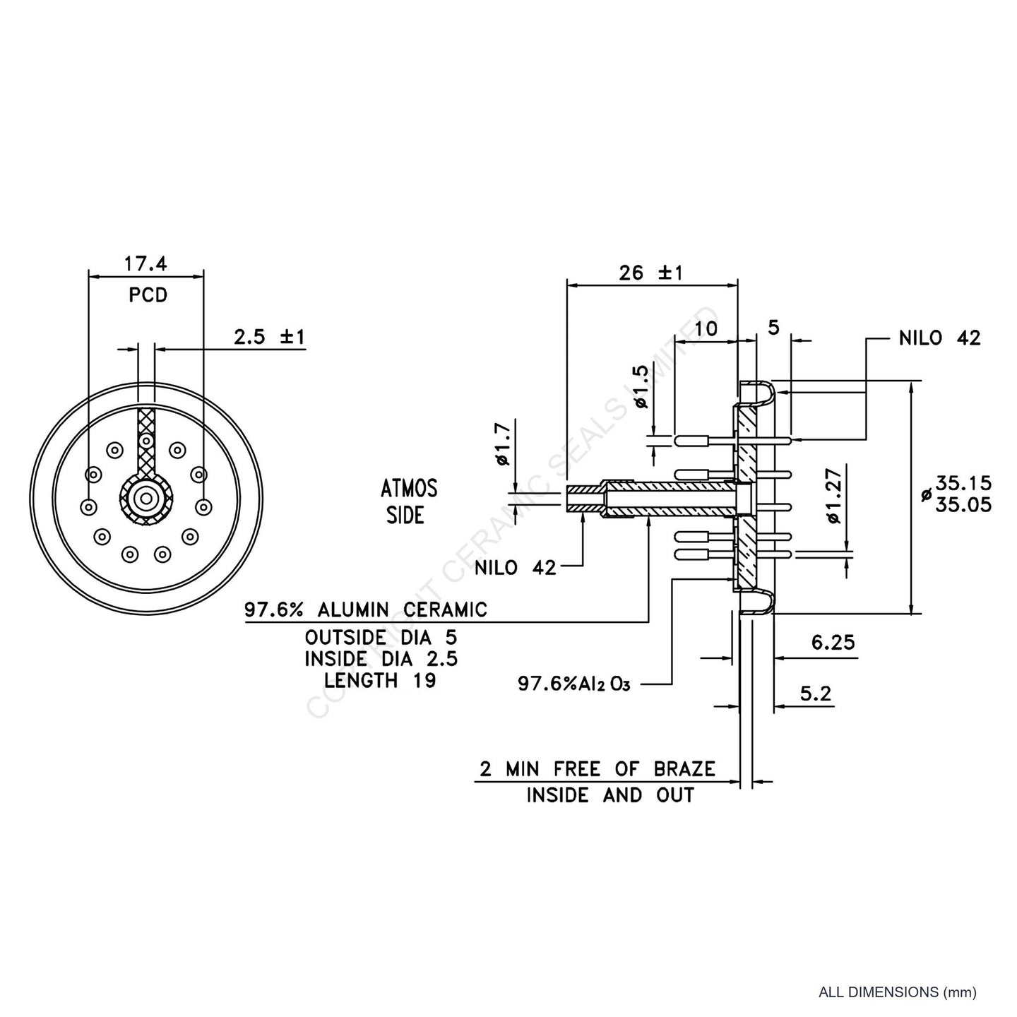 11 Pin Feedthrough