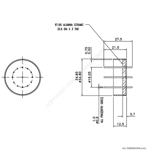 13 Pin Feedthrough