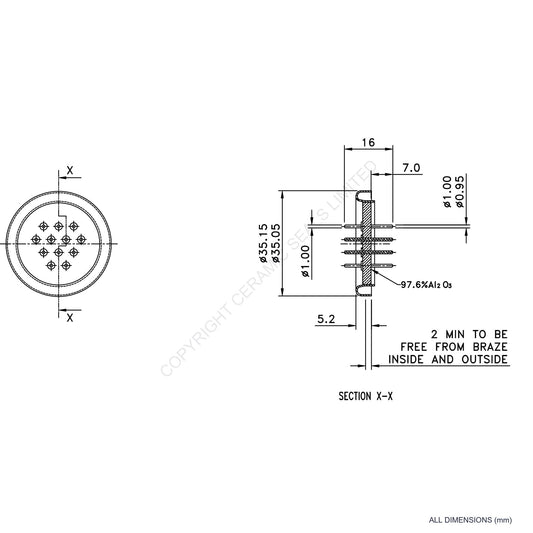 12 Pin Feedthrough