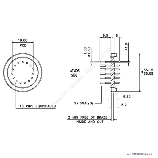 15 Pin Feedthrough