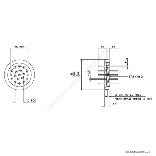 19 Pin Feedthrough