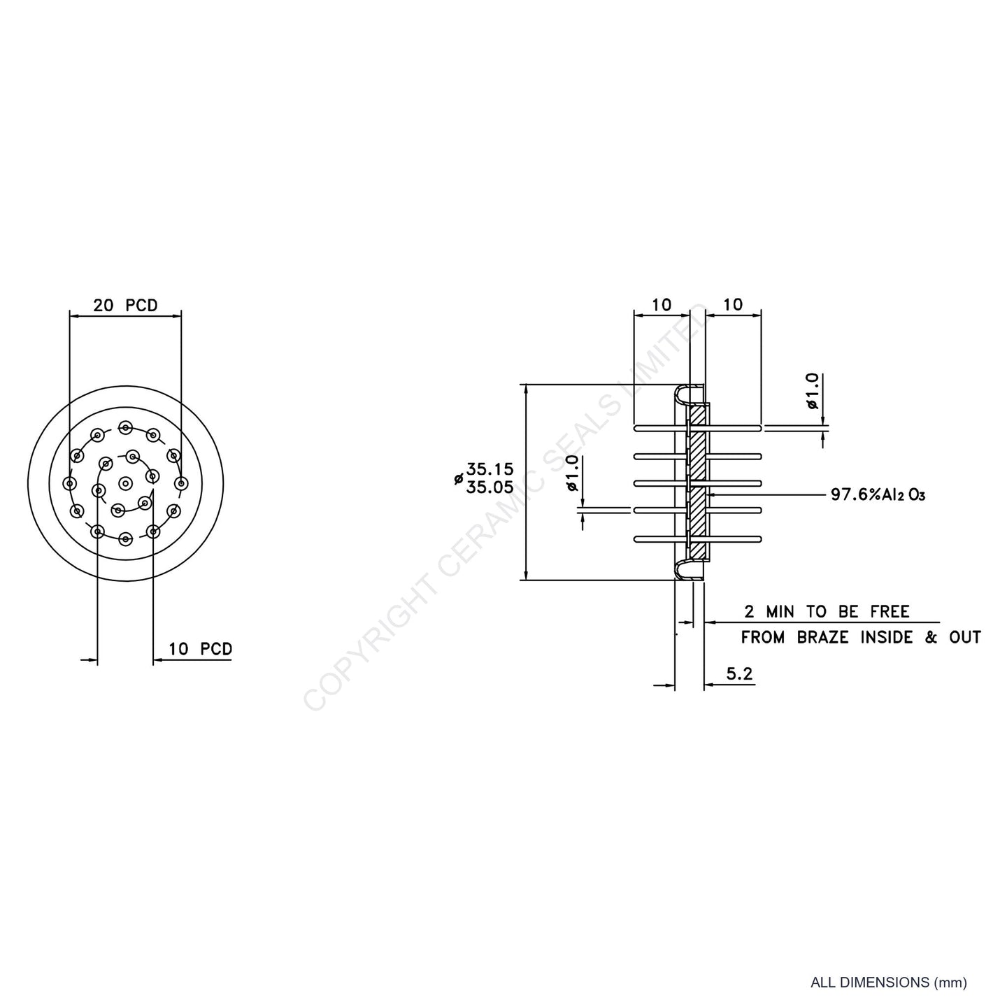 19 Pin Feedthrough