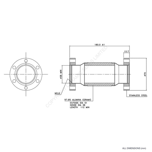 50kV Flanged Isolator