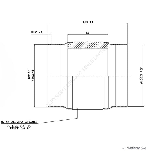 25kV 90mm Through Isolator