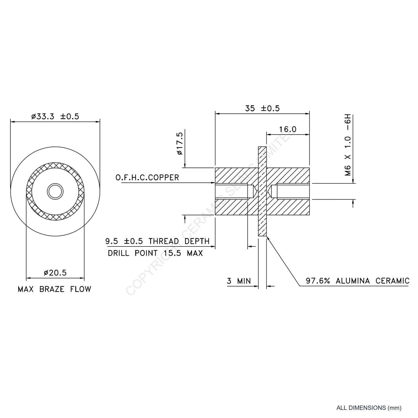 Heat Sink Isolator (M6)