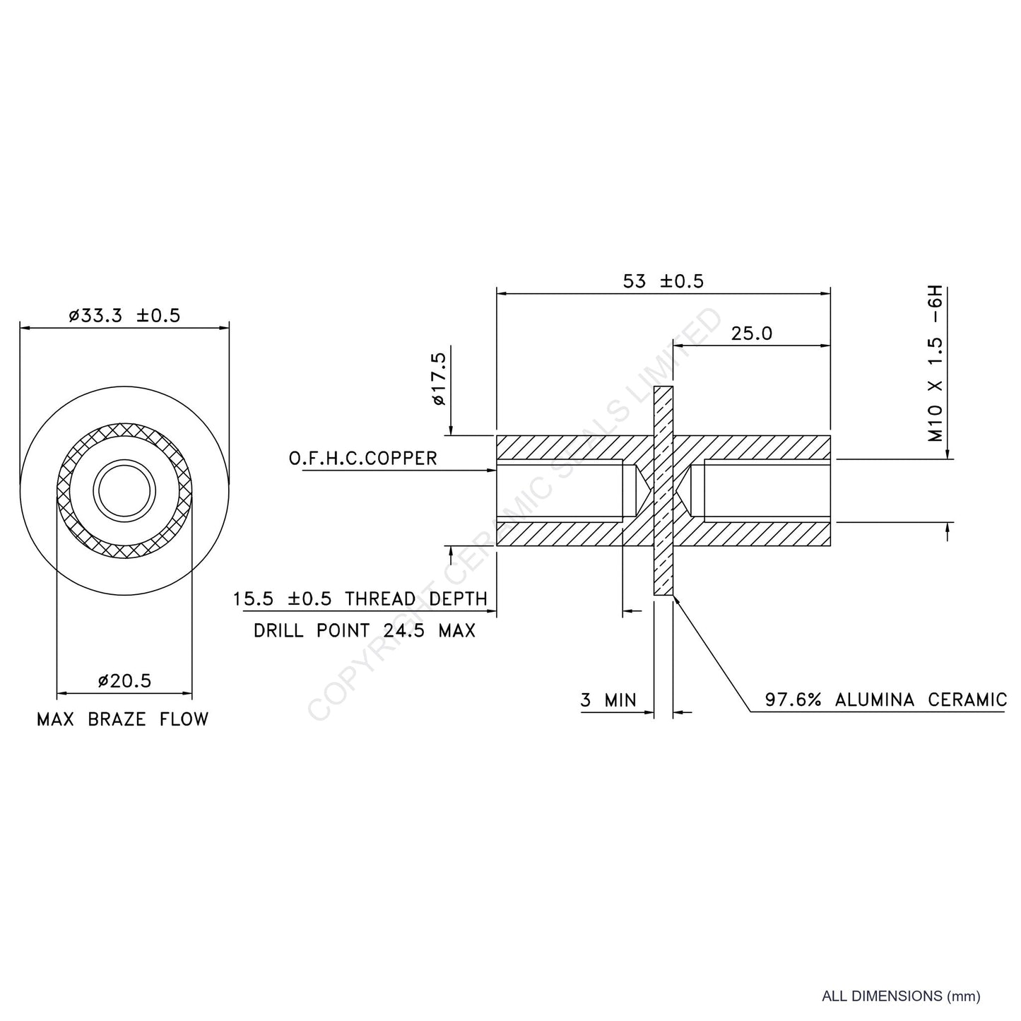 Heat Sink Isolator (M10)