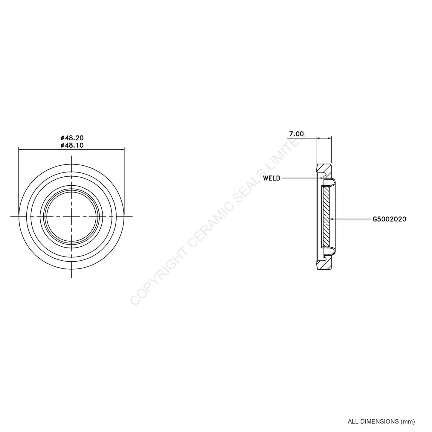Viewport UHV Rotatable (25mm)